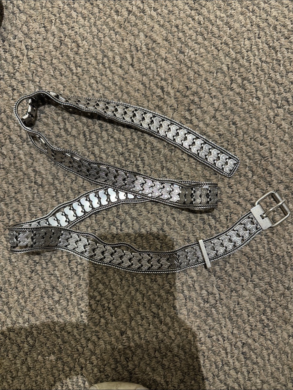 Bash Silver metal Belt